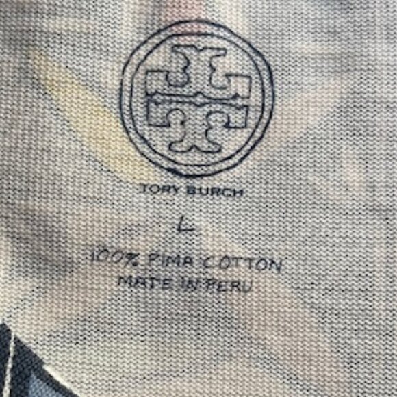 Tory Burch Tribal Drop Waist 100% Cotton Tunic size Large - Picture 3 of 5